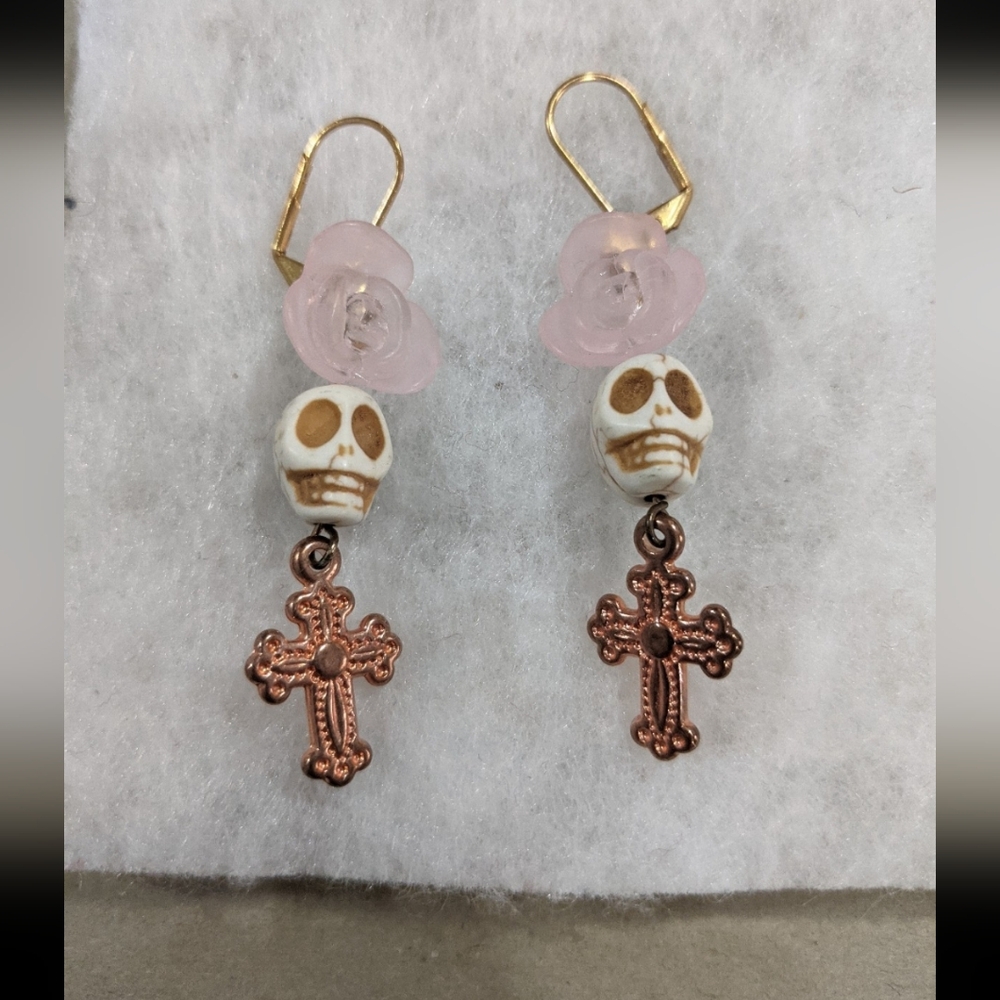 Halloween Skull Earrings Jewelry Accessories Day Of Dead Festival Costume Party